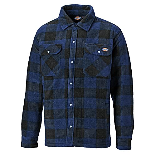 Dickies - Camisa/Chaqueta de leñador de manga larga acolchada Modelo Portland - Invierno/Frio/Montaña (2XL/Rojo)