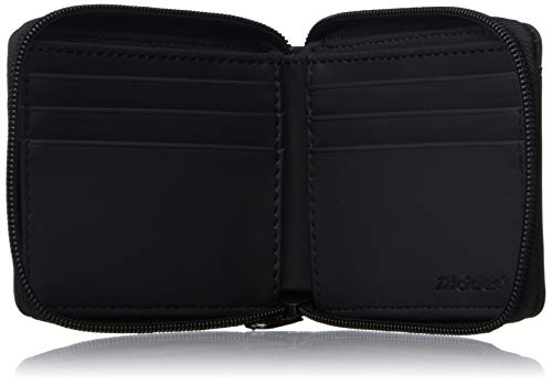 Dickies Zip-Around Accesorio de Viaje- Billetera Plegable, Cremallera Negra, Talla única para Hombre