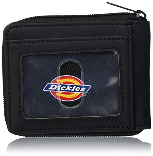 Dickies Zip-Around Accesorio de Viaje- Billetera Plegable, Cremallera Negra, Talla única para Hombre