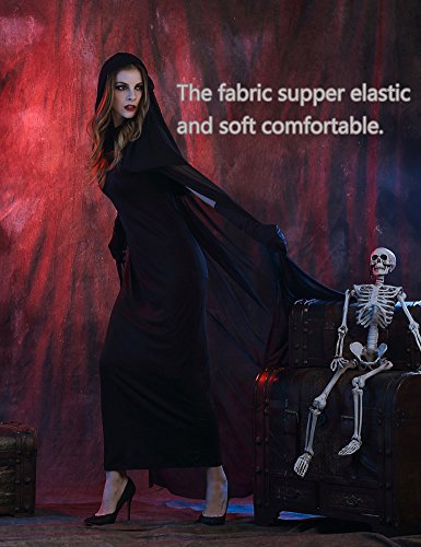 Disfraz Bruja Mujer para Halloween Vestido Vampiresa Novia Cadaver Cosplay