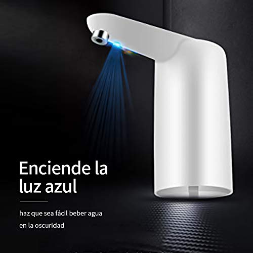 Dispensador de Agua, Dispensador de Agua Eléctrico Portátil, Puerto de Carga USB, Hogar, Oficina, Camping, Apto Para Agua Embotellada, Dispensador de Agua de Botella de Vidrio