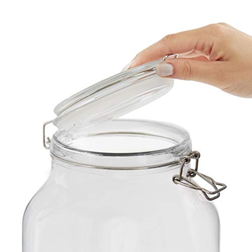 Dispensador de Bebidas 3,8 L con Grifo de Acero Inoxidable GRETA, Dispensador Bebidas Botella vidrio con soporte de Madera Mason Jar Vintage Design