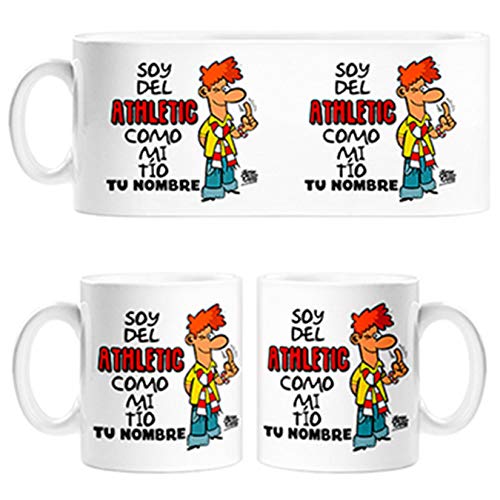 Diver Tazas Taza Soy del Athletic de Bilbao como mi tio Personalizable con Nombre - Cerámica