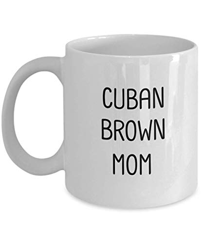 Divertida cubana Brown RabbitWhite Coffee Mug Rabbit Mom Regalo único para mujeres Madre Niña abuela tía - whitemug2323