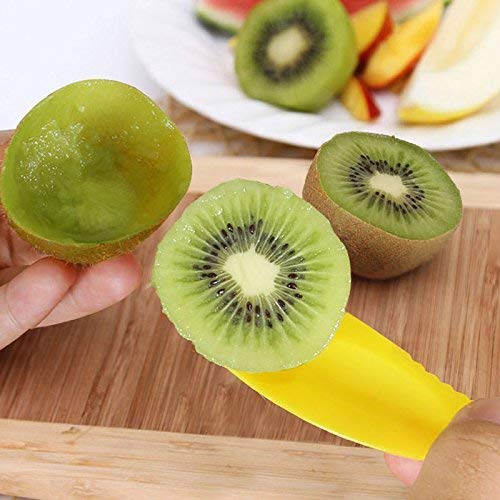 DIVISTAR-6Pcs/Set Cortador Herramienta Fruit Gadget para Cocina Utensil Kiwipeeler Cutter Cuchara