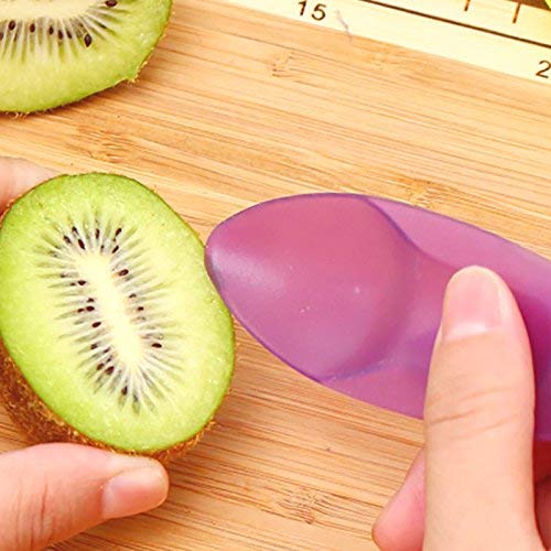 DIVISTAR-6Pcs/Set Cortador Herramienta Fruit Gadget para Cocina Utensil Kiwipeeler Cutter Cuchara