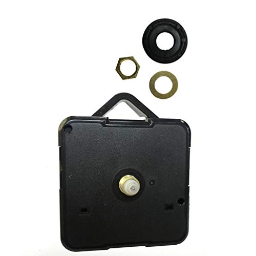 DOITOOL 1 piezas kit de movimiento reloj de cuarzo silencioso mecanismo de reloj maquinaria reloj pared maquinaria de reloj con agujas de pared con 3 manos sin batería (mano dorada)