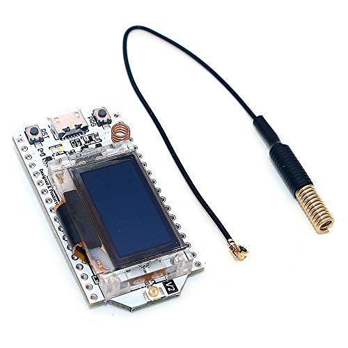 DollaTek 433MHz - 470MHz Lora SX1278 Development Board 0.96 Pantalla OLED ESP32 WiFi Kit 32 Bluetooth Board Development Module IOT para Arduino