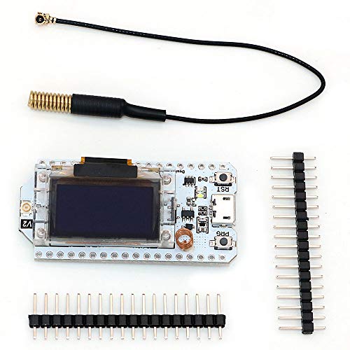 DollaTek 433MHz - 470MHz Lora SX1278 Development Board 0.96 Pantalla OLED ESP32 WiFi Kit 32 Bluetooth Board Development Module IOT para Arduino
