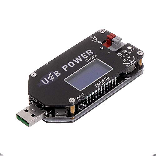 DollaTek CNC USB TYEPE-C DC DC Convertidor CC CV 4-13V a 1-30V 2A 15W Módulo de alimentación Fuente de alimentación regulada Regulable QC2.0 3.0