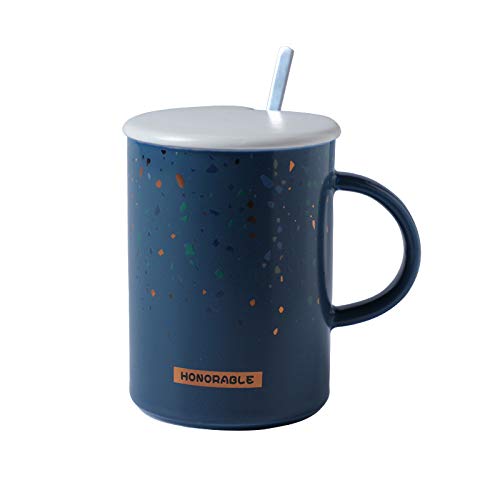 Dong - Taza de porcelana en mármol gris jumbo taza de café/taza de té grande | taza de café mármol | idea de regalo