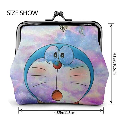 Doraemon Dream - Monedero de piel sintética para monedas, monedero para mujeres, adolescentes, tarjetas de crédito, con cierre exquisito