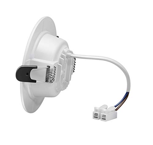 Downlight led empotrable redondo,Iluminacion 7W (700 lm),2700K (Luz Cálida), Blanco,foco empotrable LED,Ojos de buey de led 6 pack