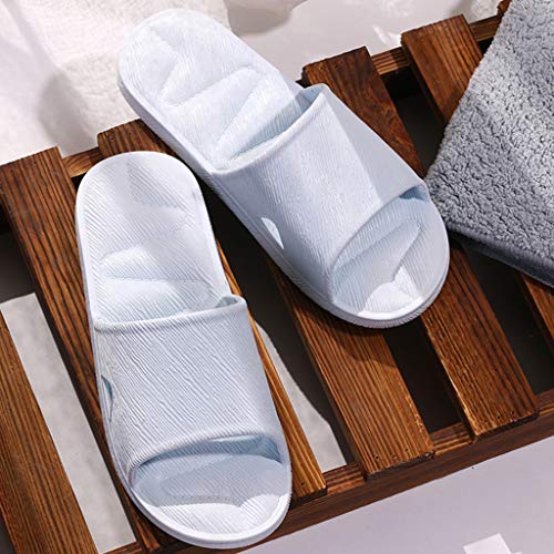 DressLksnf Zapatillas de Mujer Pantuflas de Estar por Casa de Hombre & Mujer & Pareja Verano de Sandalia Tipo Chancla Ligeros Tira Ancha Zapatillas Casa