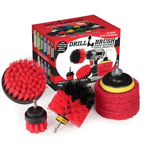 Drillbrush- Taladro cepillo Kit- Taladro sin cable Rotary depurador- plataforma de limpieza -fregar Kit -Limpiador de hormigón- Cepillo Mármol- Ladrillo- limpieza de piedra y de la baldosa cerámica