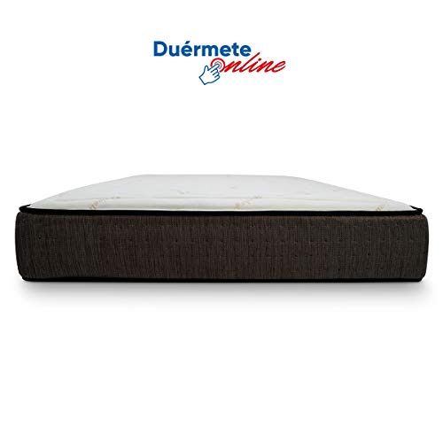 Duérmete Online Duérmete Gran Confort-Colchón Muelles Ensacados + Viscoelástica Iron Pro con 7 Zonas de Descanso, Libertad de Movimientos, 90x190