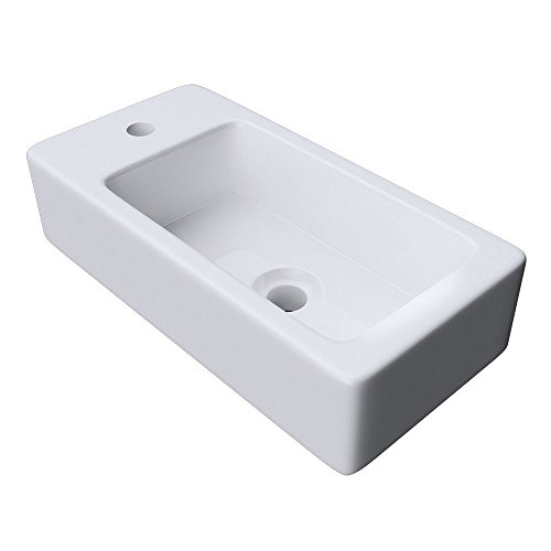 durovin pequeño Mini lavado a mano lavabo para colgar de pared un agujero grifo fácil de limpiar