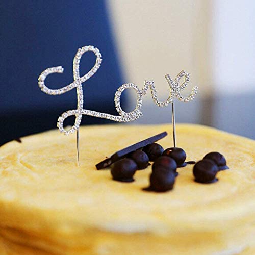 Dusenly Love - Decoración para tartas de boda, aniversarios, San Valentín y fiestas de compromiso