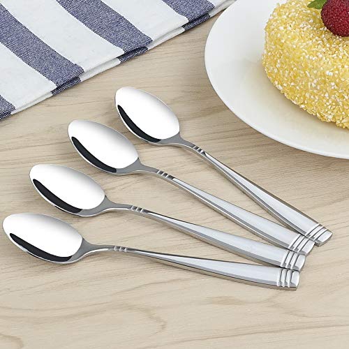 Dynko 12 Piezas Cucharas de té, Acero Inoxidable, 15 cm