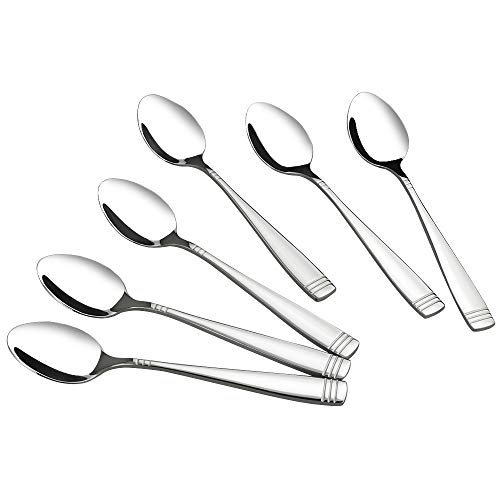 Dynko 12 Piezas Cucharas de té, Acero Inoxidable, 15 cm