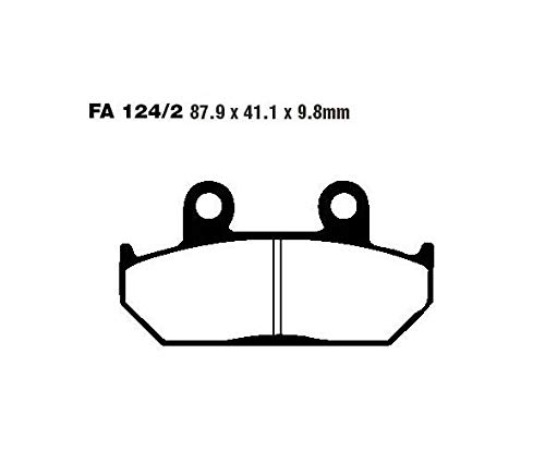 EBC FA124/2 - Pastillas de Freno compatibles con Cagiva Canyon Elefant Hon-da Goldwing Transalp Shadow Africa Twin