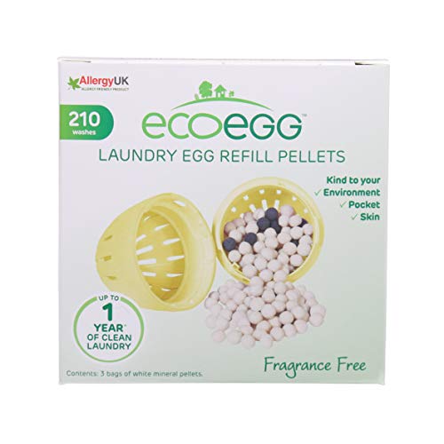 Ecoegg EELER210FF - Pellets para recarga de lavadero, color amarillo, 210 lavados