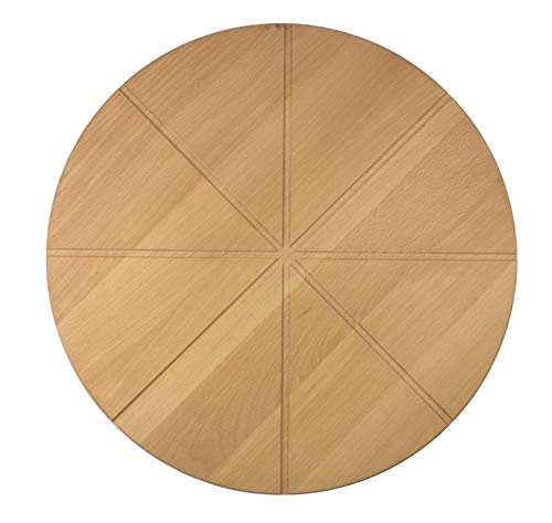 EFO - Plato de pizza de madera de haya con ranuras en rodajas de madera de haya. Pizza Board 40 [cm] | 15.75"