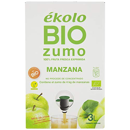 Ekolo Bag in Box Zumo De Manzana Bio, 1 Caja, 3 L