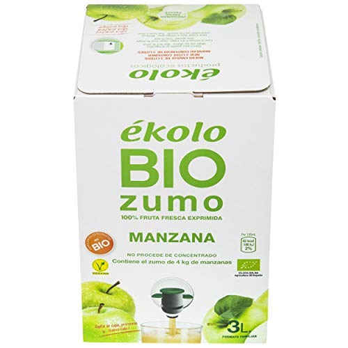 Ekolo Bag in Box Zumo De Manzana Bio, 1 Caja, 3 L