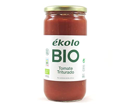 Ekolo Tomate Triturado Ecológico, 6 Tarros * 700G 6 Unidades 3960 ml