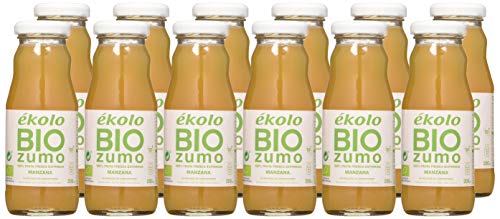 Ekolo  Zumo De Manzana Ecológico, 100% Exprimido, 12 Botellas * 200Ml   2400 ml