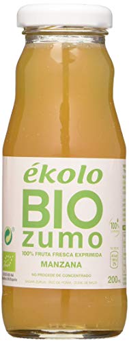 Ekolo  Zumo De Manzana Ecológico, 100% Exprimido, 12 Botellas * 200Ml   2400 ml