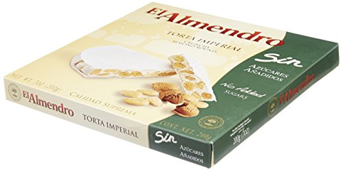 El Almendro Turrón Imperial de Almendra, sin Azúcares Añadidos - 200 gr