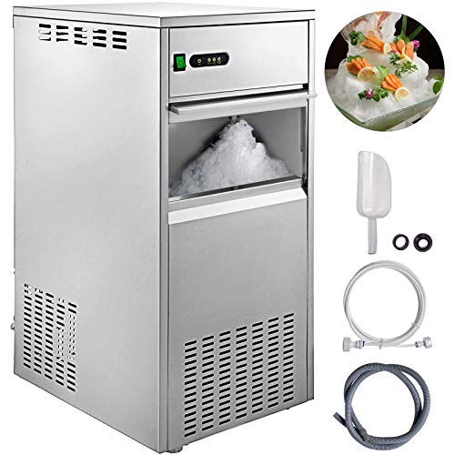 Electrodomésticos Herramientas de cocina Máquina de hielo en escamas comercial Máquina de hielo en escamas de nieve 580W Capacidad de almacenamiento de hielo de 66 LB Máquinas de hielo raspado Máqu