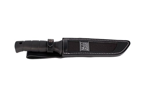 Electropolis Cuchillo de Caza Enterizo Muela, Tanto TANTO-19W, Hoja de 19 cm Satinada y Funda de Piel - Cordura + Tarjeta Multiusos de Regalo