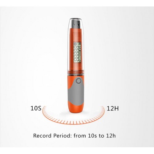 Elitech RC-51 PDF Registrador de Datos de Temperatura y humedad, USB Registrador Tester Points Pen Style, 32000 Puntos de Registro, Data Logger para transporte de alimentos, medicamentos