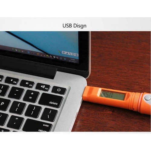 Elitech RC-51 PDF Registrador de Datos de Temperatura y humedad, USB Registrador Tester Points Pen Style, 32000 Puntos de Registro, Data Logger para transporte de alimentos, medicamentos