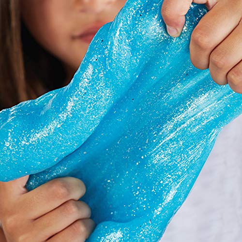 Elmer's pegamento con purpurina azul, lavable y apto para niños de 177 ml; adecuado para hacer slime