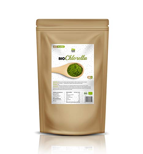 EMO Bio Chlorella Ecológica - 500 gramos - 100% Ecológica - Rica en Proteína Vegetal - Beneficiosa para la Salud - Rica en Clorofila - Apto para Veganos - Aumenta tu Energía