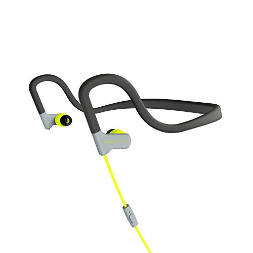 Energy Sistem Earphones Sport 2- Auricular Deportivo (Diadema, Resistencia Sudor y Salpicaduras, Control de reproducción, micrófono y Cable de Audio) Amarillo