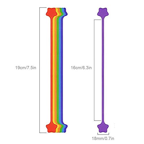 Enrollador de línea magnética, de silicona, liviano, en 8 colores diferentes, para teléfono, auricular, cable, paquete, cable para pizarra blanca/tabla de hierro, clip magnético,