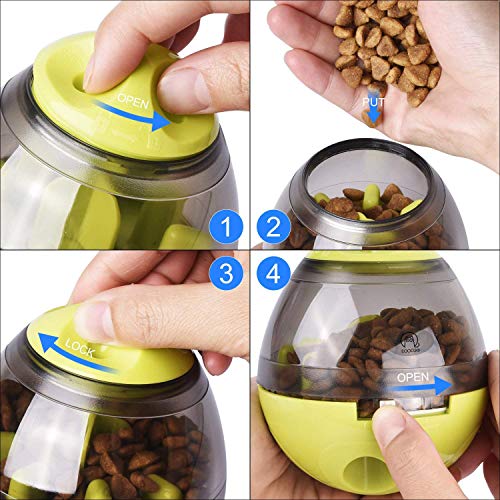 EooCoo Alimentador de Comida para Perros, Pet Slow Eating Bowl, Divertido Juguete de forrajeo para Perros, Verde