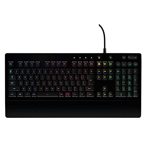 Ergonómico teclado de computadora Teclado Teclado Teclado luminated juegos, deportes electrónicos Teclado Teclado impermeable con teclado resto de la mano de carga rápida, el teclado del interfaz de p