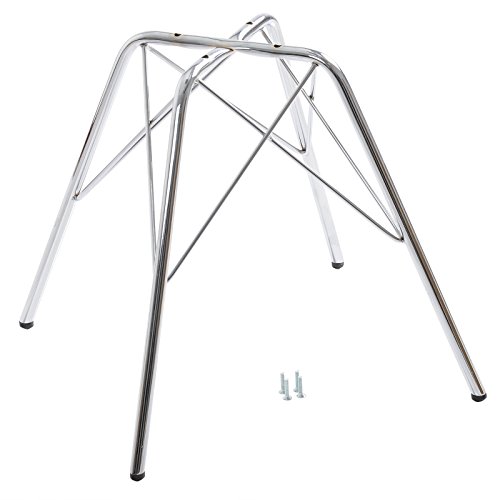 eSituro SDC50 Pack de 2 Sillas de Comedor Silla de Oficina con Reposabrazos Silla Tower Cuero Artificial Asiento Tapizada Diseño Nórdico Patas Metal Blanco