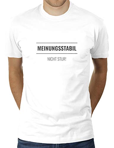 Estable de opinión. Nicht stur! - Camiseta para hombre de KaterLikoli Blanco L