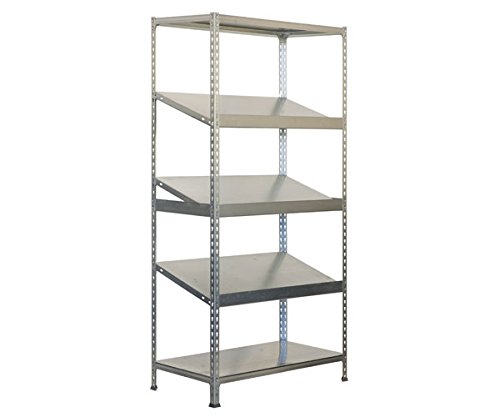 Estantería metálica sin Tornillos Simonexpo de 5 estantes Galvanizado Simonrack 2000x1000x500 MMS - Estantería de exposición - 200 Kgs de Capacidad por Estante