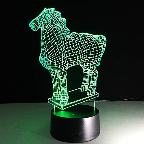 Estatua de Caballo Color lámpara de Lava Creativa lámpara de Mesa de Caballo luz de Noche Junto a la Cama Regalo de los niños luz del sueño