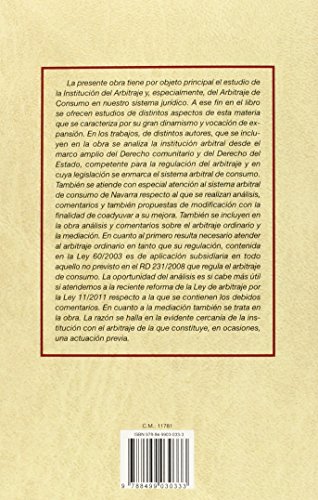 Estudios sobre arbitraje de consumo (Monografía)