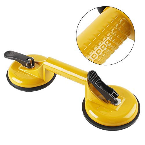 everfarel ventosa aspirador goma Cristal Aluminio vacío Heber (2X amarillo dos garras)