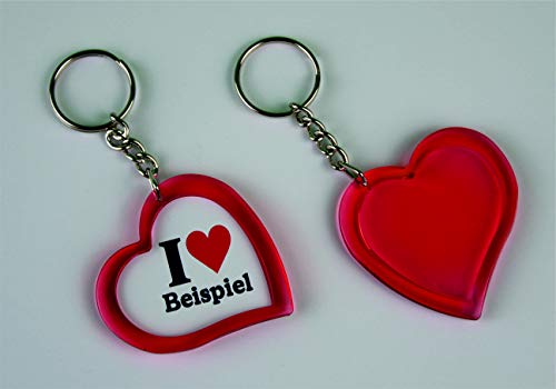 EXCLUSIVO: Llavero del corazón "I Love Deike" , una gran idea para un regalo para su pareja, familiares y muchos más! - socios remolques, encantos encantos mochila, bolso, encantos del amor, te, amigos, amantes del amor, accesorio, Amo, Made in Germany.